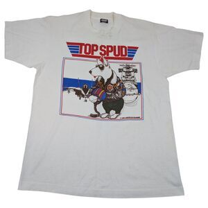 Budweiser Spud Mackenzie "Top Spud"‎ Single Stitch T-Shirt Large